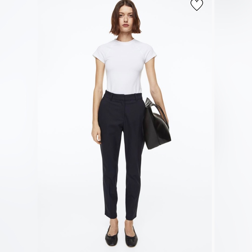 H&M Ankle Length Navy Slacks